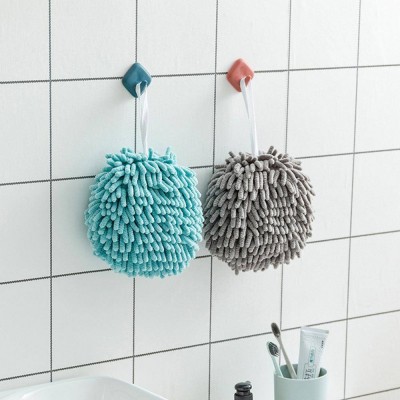 Ball Quick Dry Hand Bath Towel Soft Absorbent Chenille Hand Towels Bathroom Hand Towels With Loop