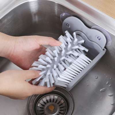 Creative Sink Suction Cup Baby Milk Bottle Washing Brush Glass Bottle Cleaning Brush Kitchen Cleaning Tools Wine cup brush